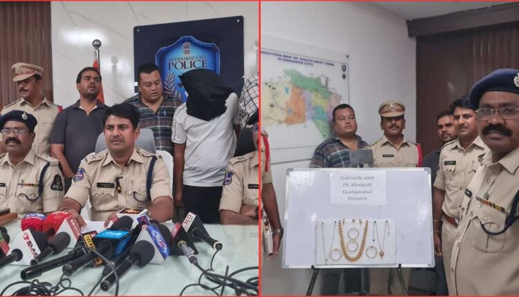 gold ornaments theft accused