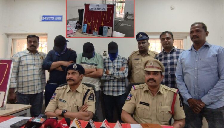 Gold theft in Hyderabad: three held in Kanchanbagh