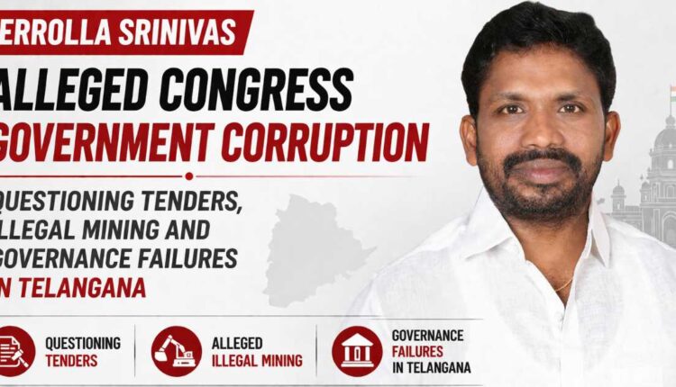 Errolla Srinivas targets Congress government corruption