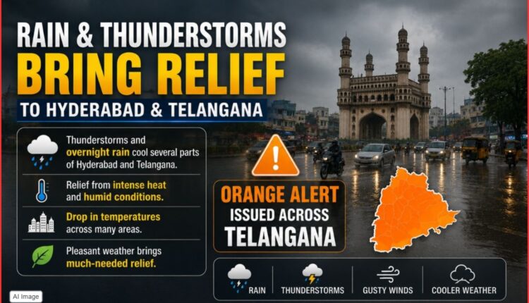 Hyderabad rain cools city after heatwave