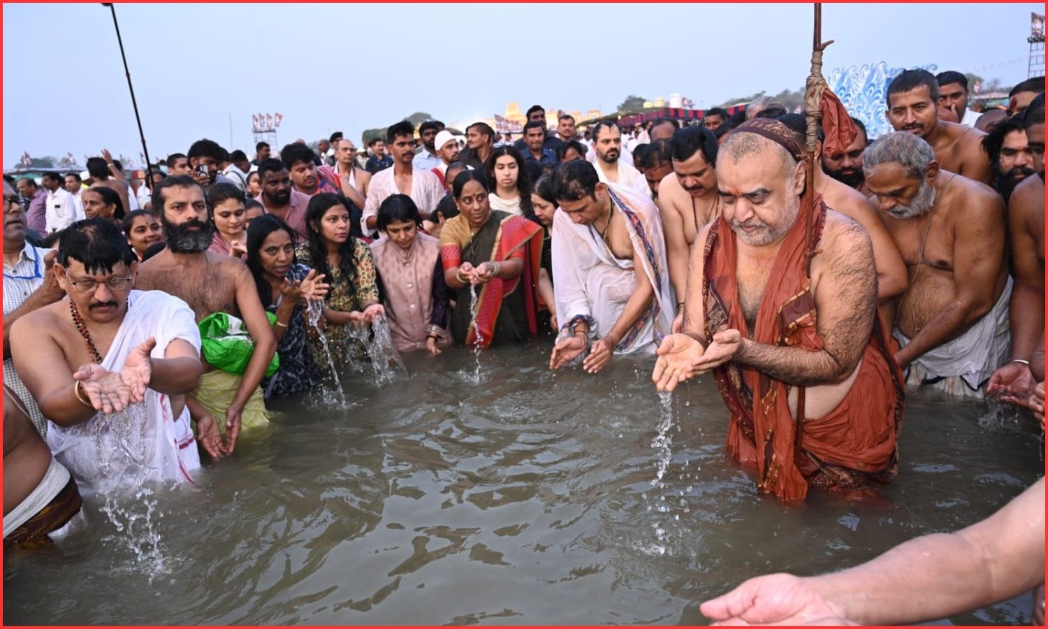 Saraswati Anthya Pushkaralu begin at Kaleshwaram