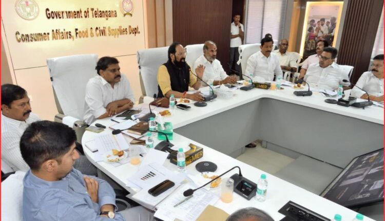 Telangana paddy procurement review held