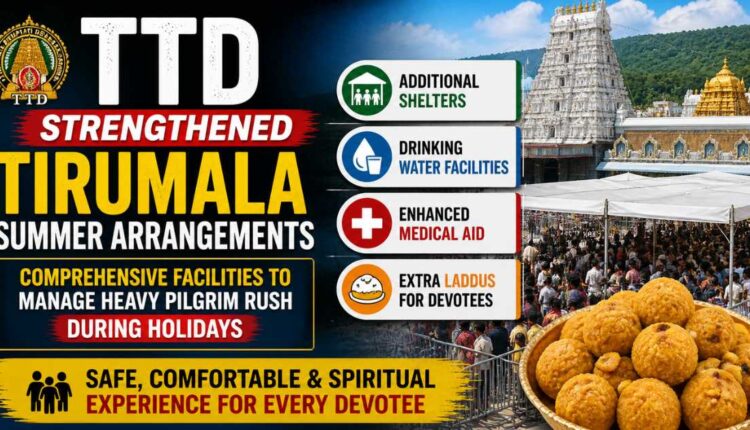 TTD expands Tirumala summer arrangements