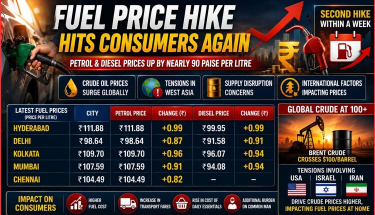 fuel price hike pushes rates higher