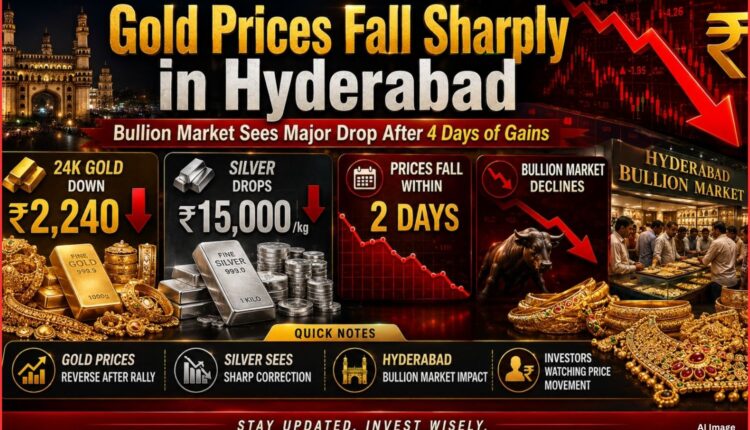 gold prices fall