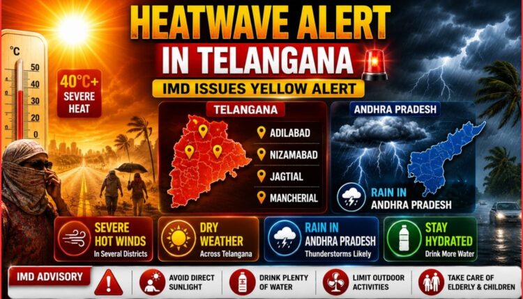 Heatwave alert in Telangana districts