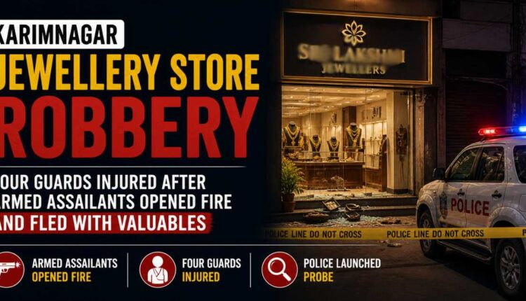 Karimnagar jewellery store robbery leaves guards injured