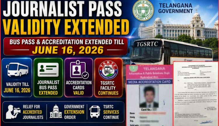 journalist bus pass validity