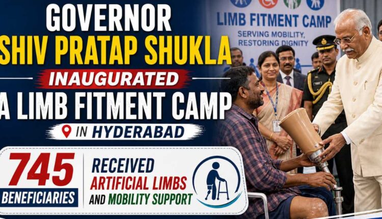 Governor opens limb fitment camp in Hyderabad