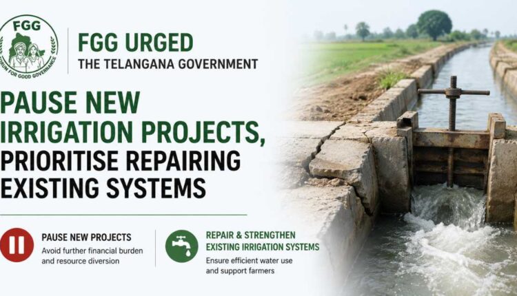 FGG opposes new irrigation projects in Telangana