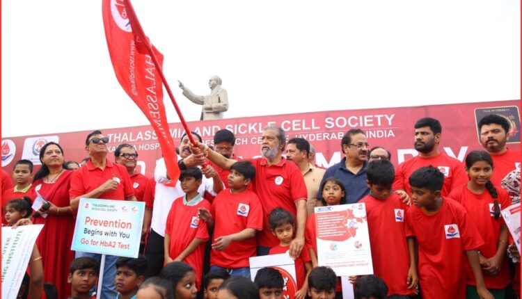 Thalassemia awareness walk held in Hyderabad