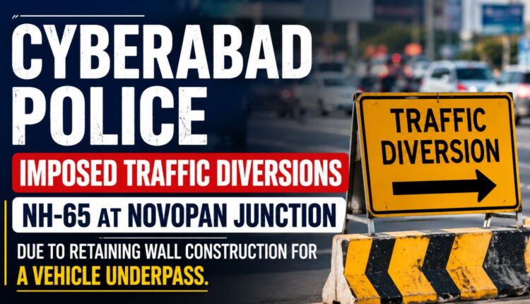 Traffic diversions NH-65 at Novopan Junction