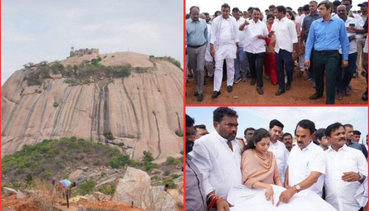 Bhongir Fort development works reviewed