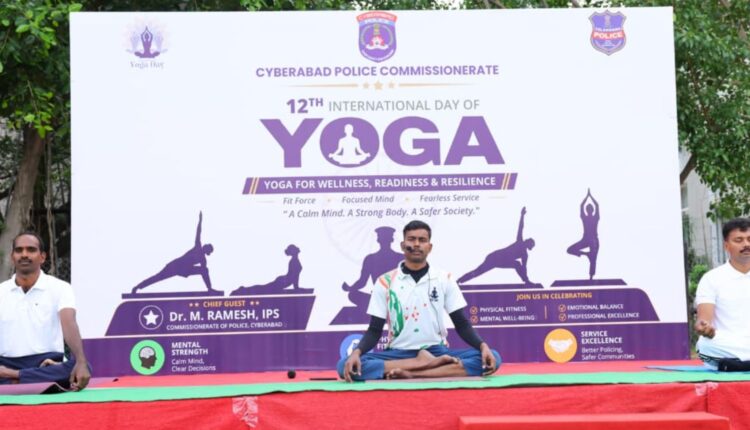 Cyberabad Yoga Day event promotes wellness