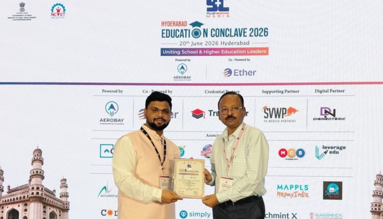 Devesh Nigam award honours UoH registrar