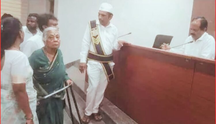 Elderly woman accuses son of property fraud