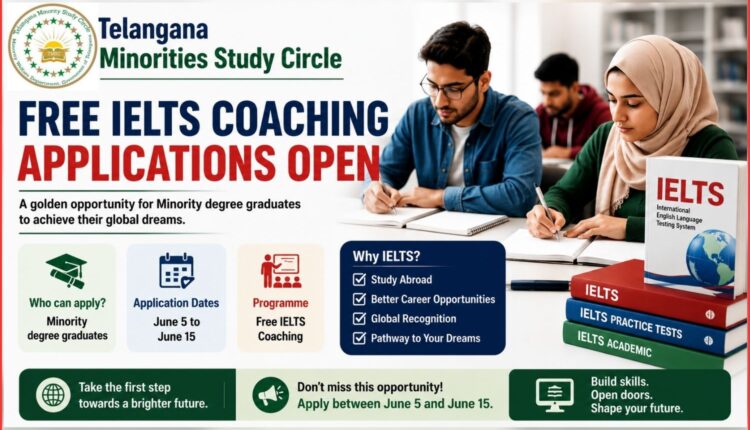 Free IELTS coaching applications open in Telangana