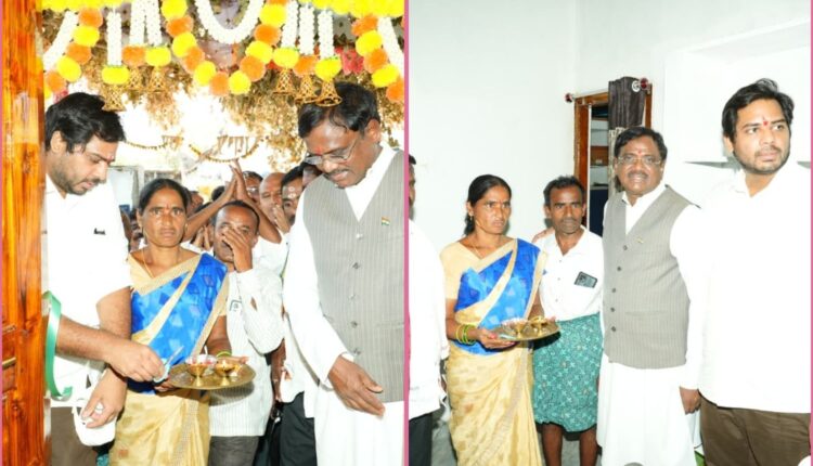 Indiramma houses inaugurated in Mancherial