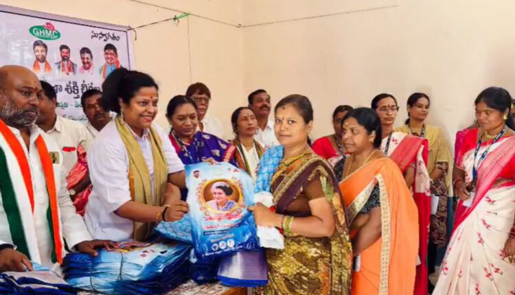 Indiramma sarees distribution held across Hyderabad