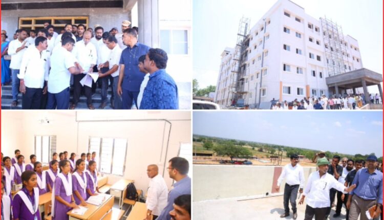 Jogipet nursing college reviewed by minister