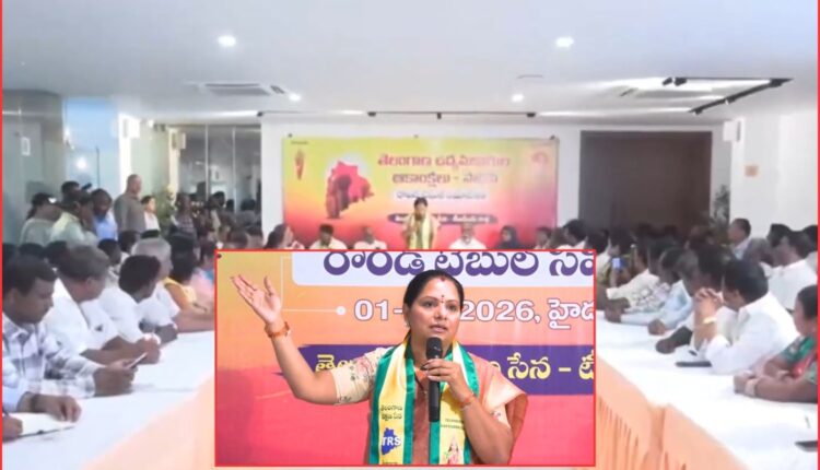 Kavitha warns on Andhra leaders’ statues