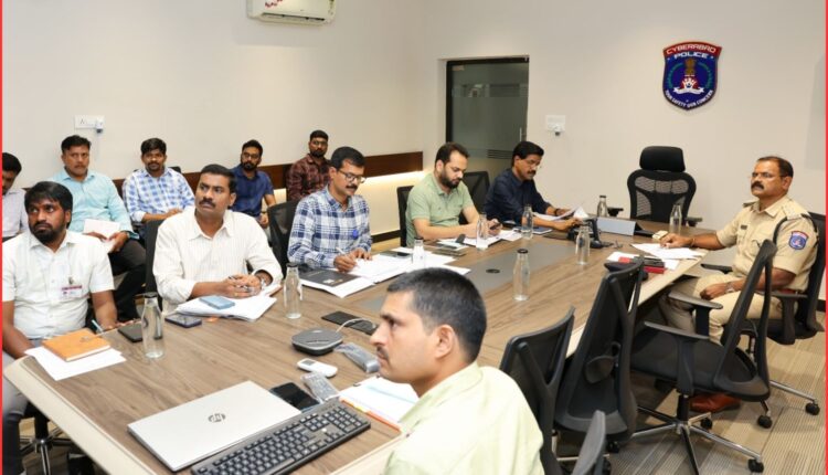 Monsoon traffic plan reviewed by Cyberabad CP