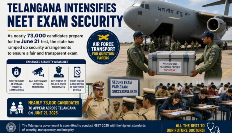 NEET exam security boosted ahead of June 21 test