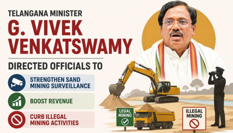 Sand mining surveillance strengthened in Telangana