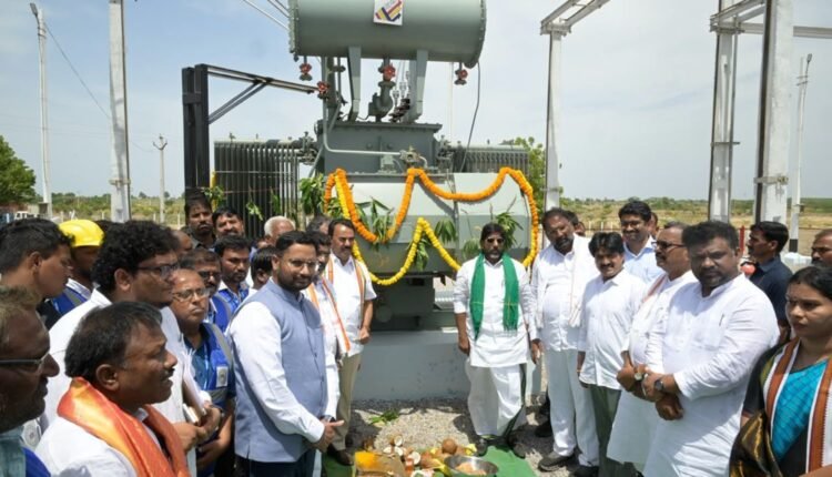 Alampur power infrastructure works launched