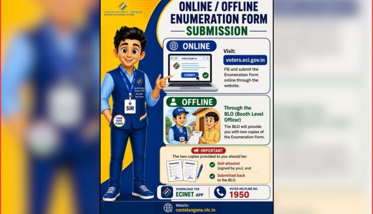 Enumeration Forms online or offline: CEO clarifies