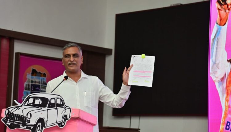 Harish Rao challenge over Kaleshwaram project