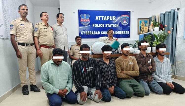 Hyderabad Police ganja seizure leads to six arrests