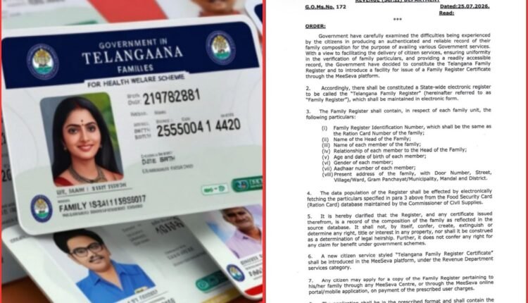 Telangana Family Register