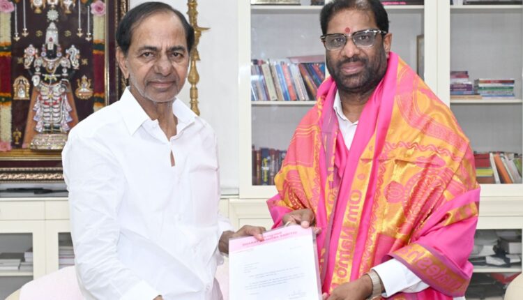 KCR names Vaddiraju Ravichandra BRS floor leader