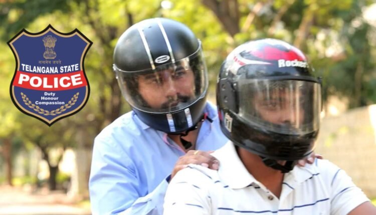 Telangana Police promote helmet road safety