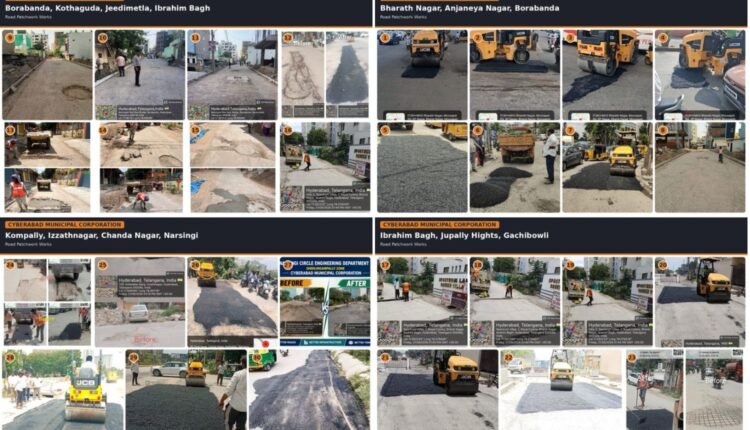 CMC pothole repairs underway across Cyberabad