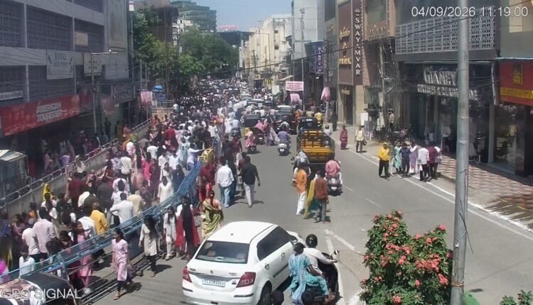 ISKCON Temple traffic affected in Abids