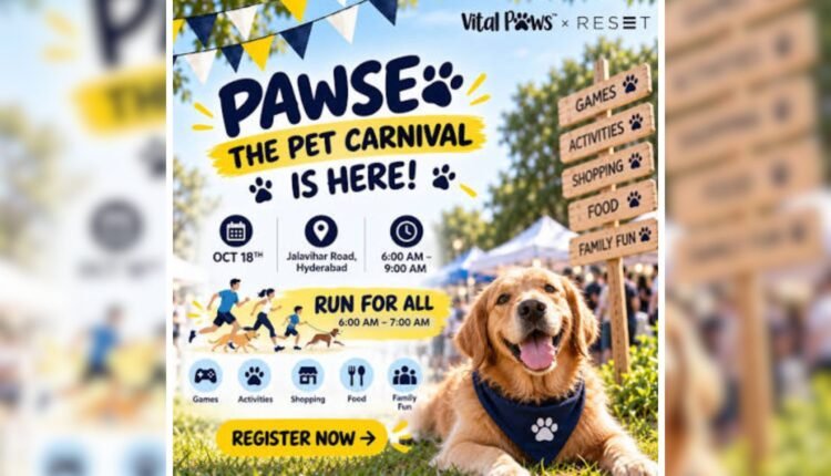 Vitalpass holds Pawse pet carnival in Hyderabad
