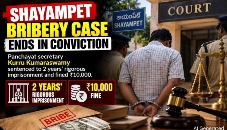 Shayampet bribery case: secretary gets two years' jail