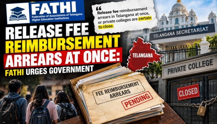 Fee reimbursement arrears: FATHI warns colleges may close