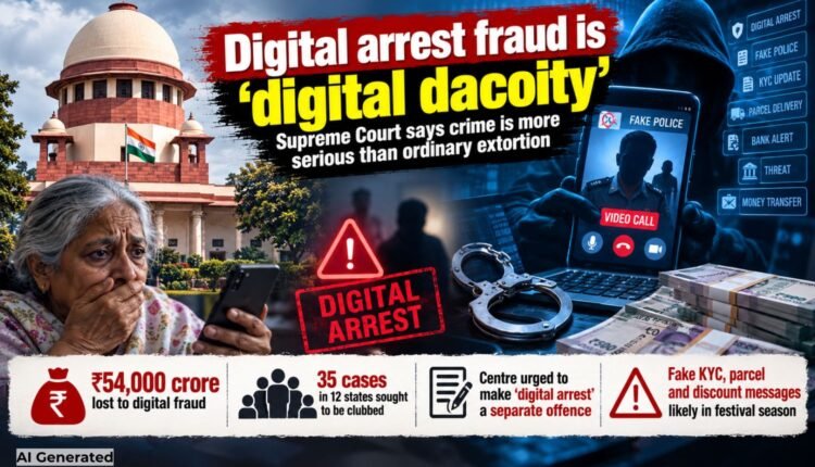 Digital arrest fraud: SC calls it digital dacoity
