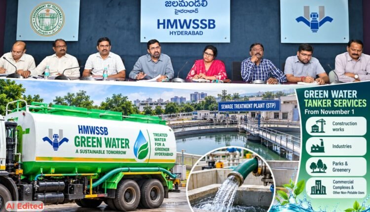 Green water tanker services to start from November 1