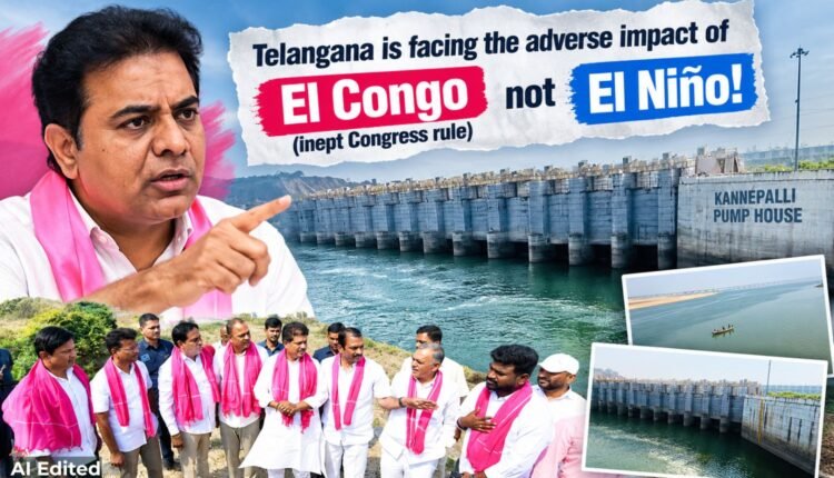 Kannepalli Pump House water unused, alleges KTR