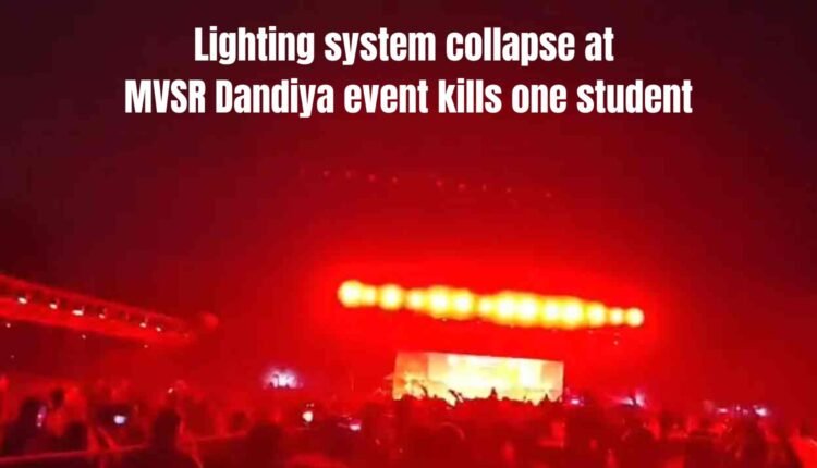 Lighting collapse at MVSR Dandiya event kills one