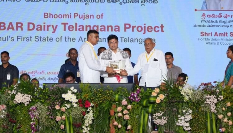 Mega dairy plant begins in Toopran