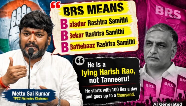 Harish Rao telling lies, alleges Mettu Sai Kumar