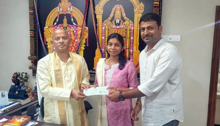 TTD Pranadana Trust donation reaches Rs.10.01 lakh