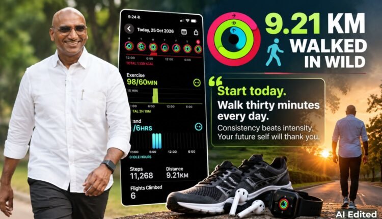 Praveen Kumar urges youth to walk 30 minutes daily