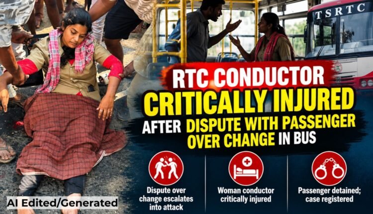RTC conductor attack leaves woman critically injured