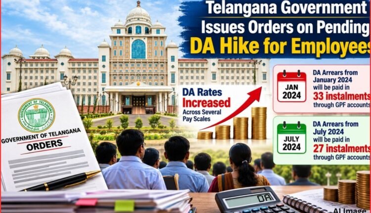 Telangana employees DA hike